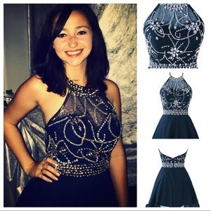 Women’s Short Beaded Homecoming Dress